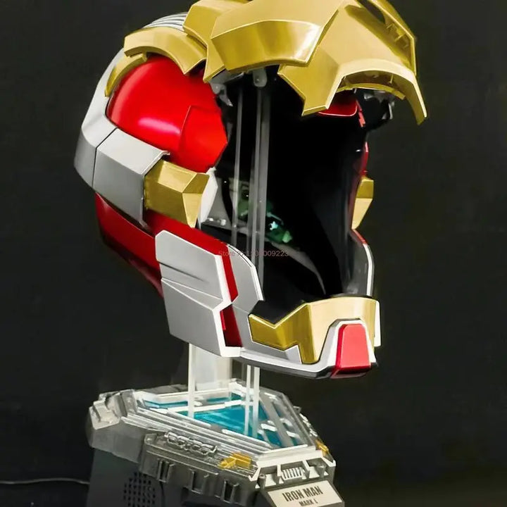 En Stock: Casco de Iron Man Mark17 con Control por Voz, Apertura y Cierre Automático Eléctrico, Máscara Mecha Usable, Regalo Personalizado para Fans