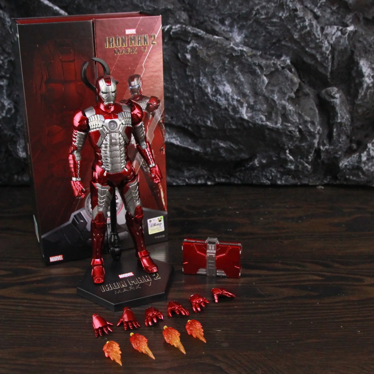 ZD Toys Marvel Iron Man MK46 MK45 MK1 MK2 MK3 MK4 MK5 MK6 MK7 MK33 MK17 7 "Figura de acción de película Iron Mark 1 2 3 4 5 6 7 Leyendas