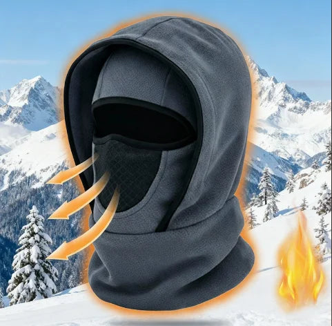 Pasamontaña impermeable de forro polar, gorro térmico para ciclismo, esquí, cuello con capucha para la temporada de frío, protector facial para el cuello.
