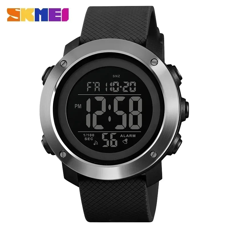 SKMEI 1426 Reloj digital de moda con alarma para hombre, reloj deportivo masculino, reloj de lujo resistente al agua 5Bar
