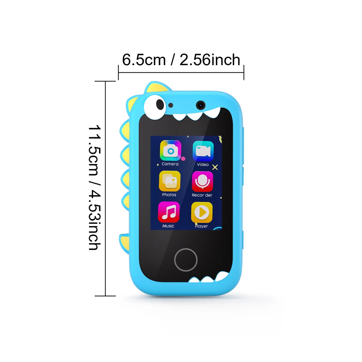 Teléfono inteligente de juguete para niños con pantalla táctil, cámara, música y juegos para niñas pequeñas, diseño de unicornio