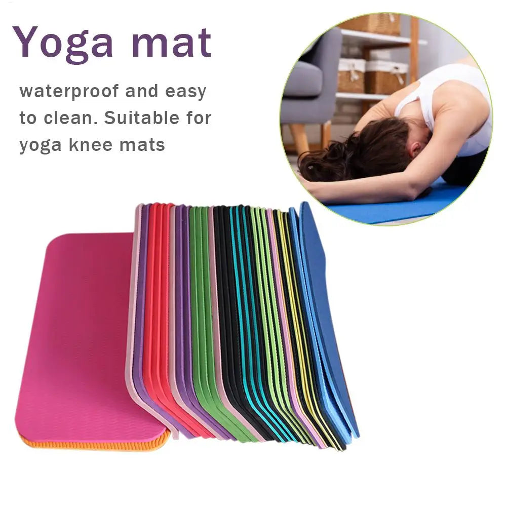 Colchoneta de yoga para fitness en casa, tapete de ejercicio con soporte, colchoneta de TPE gruesa antideslizante para rodillas, soporte para fitness y moldeado corporal.