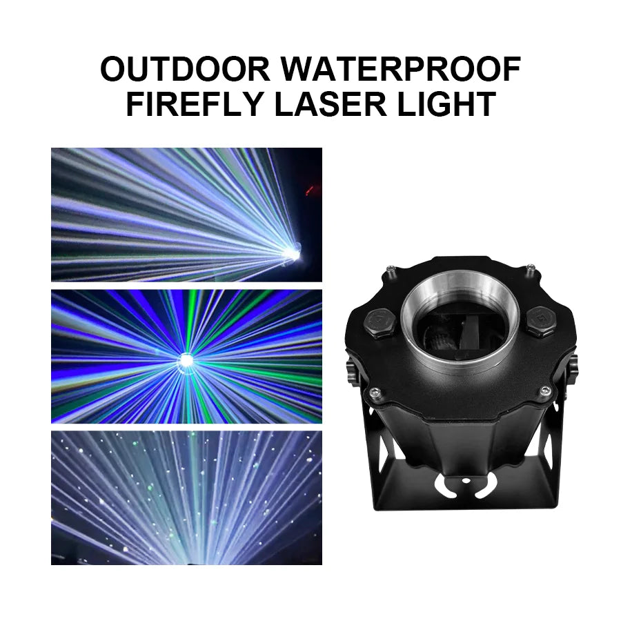 Luz de Luciérnaga Impermeable para Exteriores con Efecto Multicolor RGBWY para DJ, Discoteca, KTV, Bar, Escenario, Boda y Espectáculos de Luces Interiores/Exteriores