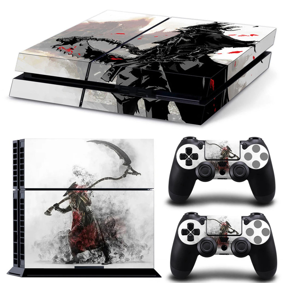 Compatible with PS4 Console Skin Sticker Decal Cover Wrap for Game Accessories Controller