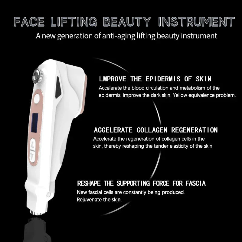 Mini Máquina de Belleza Facial Ultrasónica HIFU, Lifting Facial, Reafirmante, Antiarrugas, Cuidado de la Piel, Instrumento de Belleza Multifuncional, Masajeador