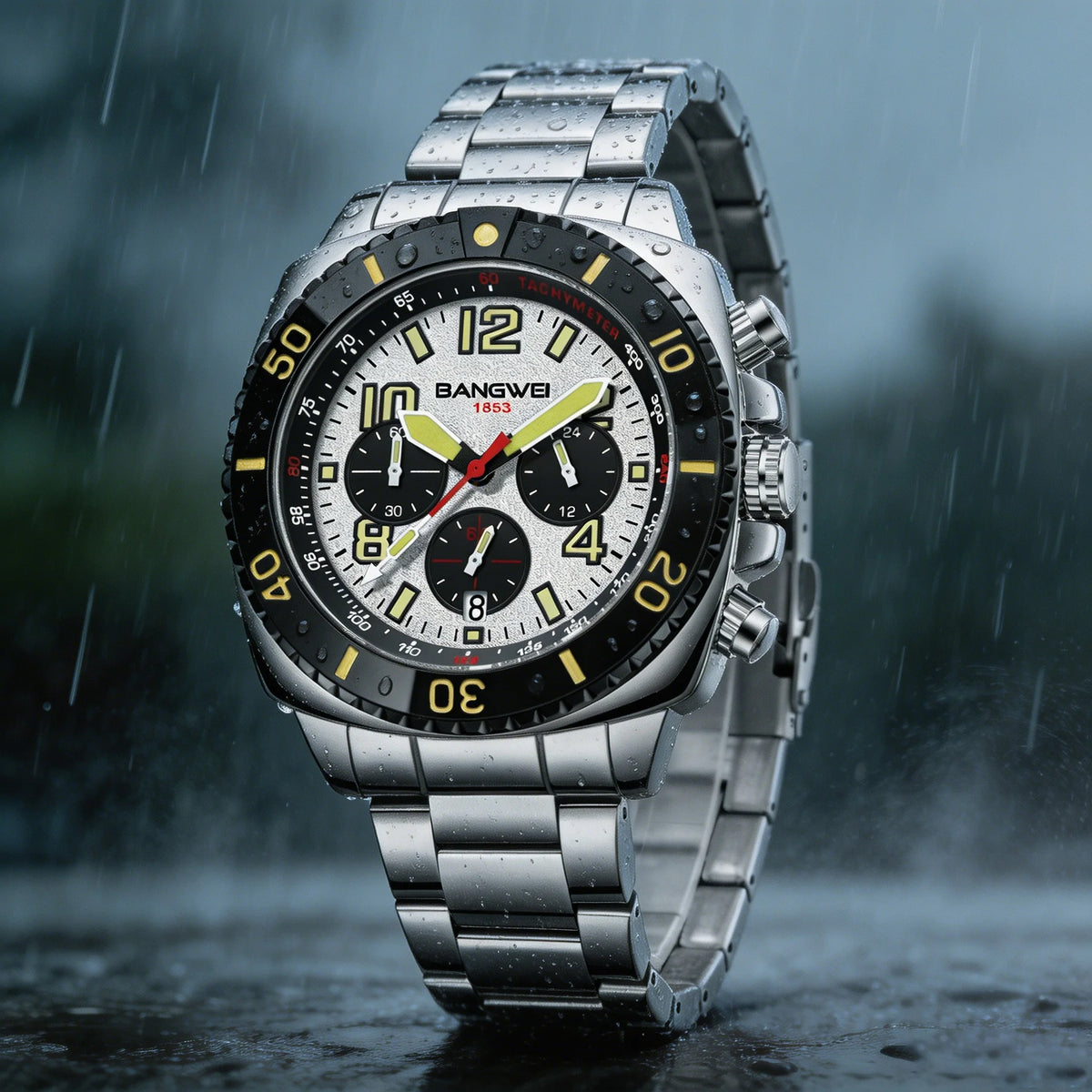 Reloj militar impermeable para hombre BANGWEI Reloj de pulsera de cuarzo Reloj deportivo Reloj de negocios para hombre Relogios Masculino
