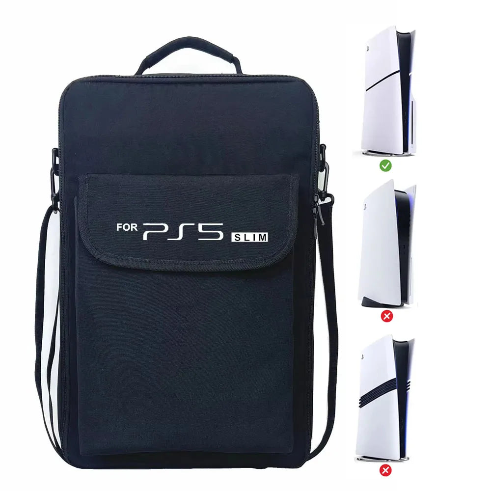 Nueva funda de transporte portátil para PS5 Slim, mochila protectora con bandolera para accesorios de juegos Playstation 5 Slim