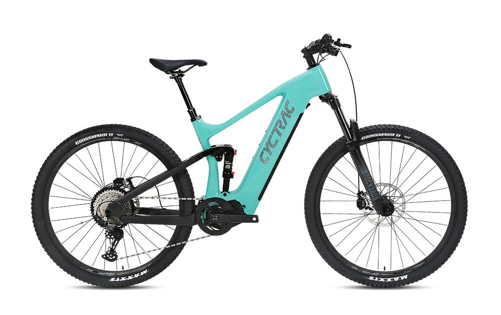 Bicicleta eléctrica de montaña de fibra de carbono, 48V 15Ah, motor central, doble suspensión, 27.5 / 29 pulgadas, para adultos