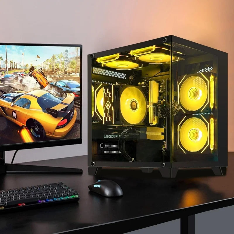 Computadora de Escritorio para Juegos, Pre-ensamblada, con Ryzen 7 5700X 3.4GHz, RTX5060 8GB GDDR7 DLSS4, 32GB DDR4 RAM 3200MHz, 1TB NVME