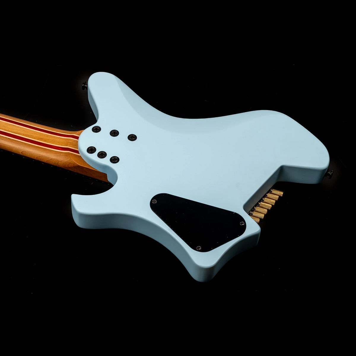 EART Guitars GW-8F, guitarra eléctrica sin cabeza de 8 cuerdas, cuerpo de caoba asado, pastillas HH multiescabeo de 25,5-26,25"