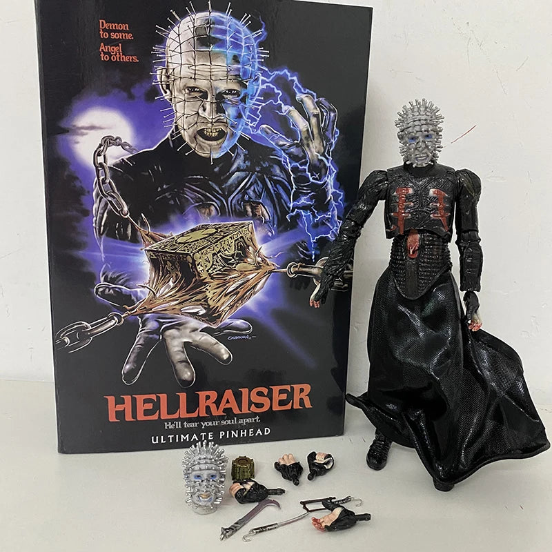 Figura NECA Hellraiser, lo desgarrará tu alma, figura de acción definitiva Pinhead, colección móvil de PVC, juguete, regalos de cumpleaños