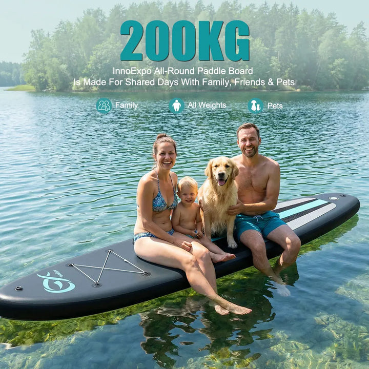 Tabla de Paddle Surf Inflable InnoExpo de 350 cm, Tabla de Surf, Tabla de SUP, Antideslizante, para Deportes Acuáticos, Tabla de Paddle Surf ISUP