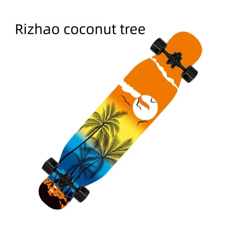 Longboard de Danza Freestyle de 42 Pulgadas con Doble Kick, Skateboard Completo, Cruiser Urbano para Principiantes, Adultos, Hombres y Mujeres