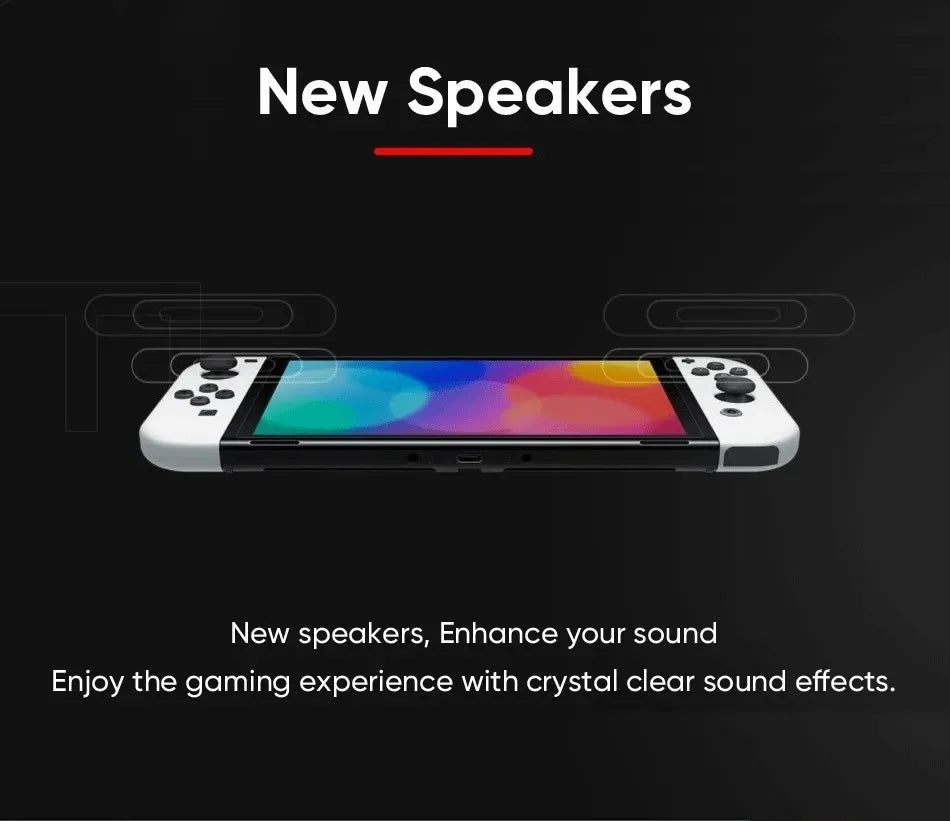 Nintendo Switch Modelo OLED Pantalla de 7 pulgadas Joy‐Con Mango Audio mejorado Consola ajustable Modo de TV estable Videojuego