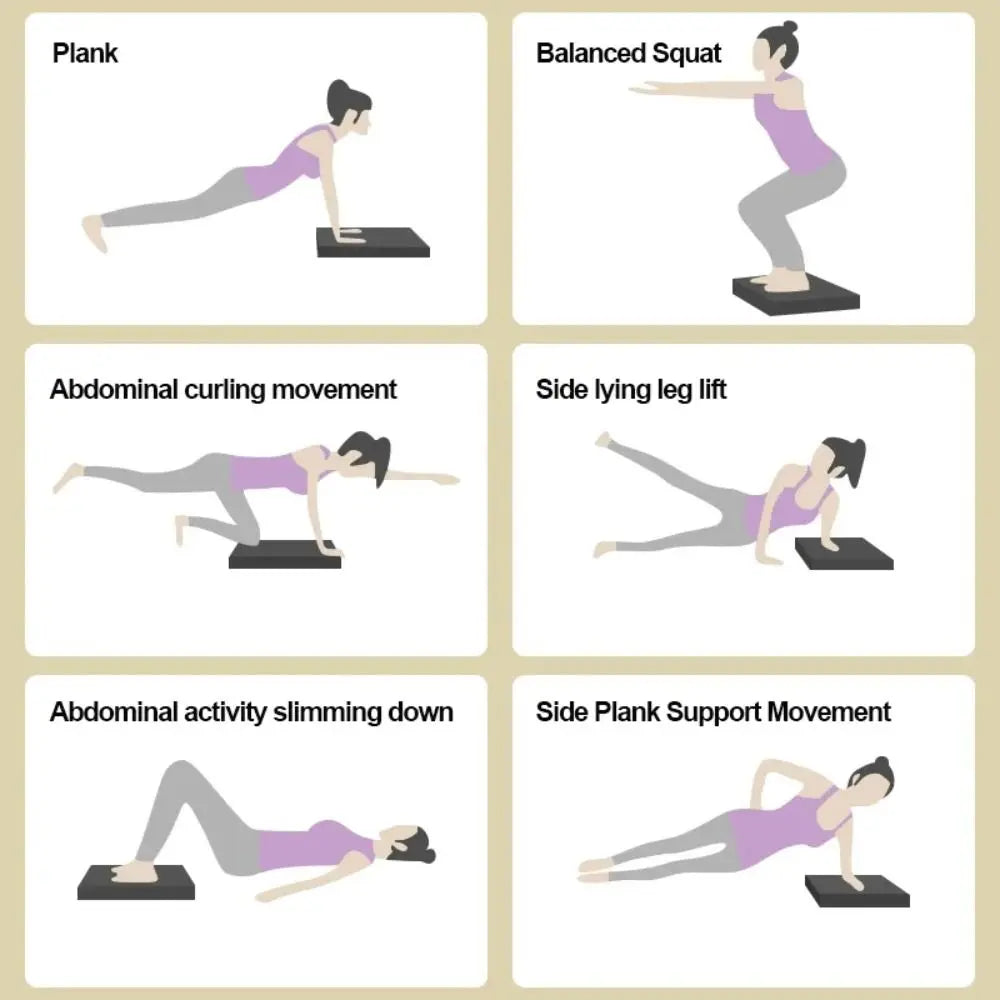 Almohadilla de equilibrio deportiva NBR, almohadilla para arrodillarse, estera TPE de Yoga de alta densidad, almohadilla de Yoga, tabla de Fitness, soporte, almohadilla de equilibrio duradera