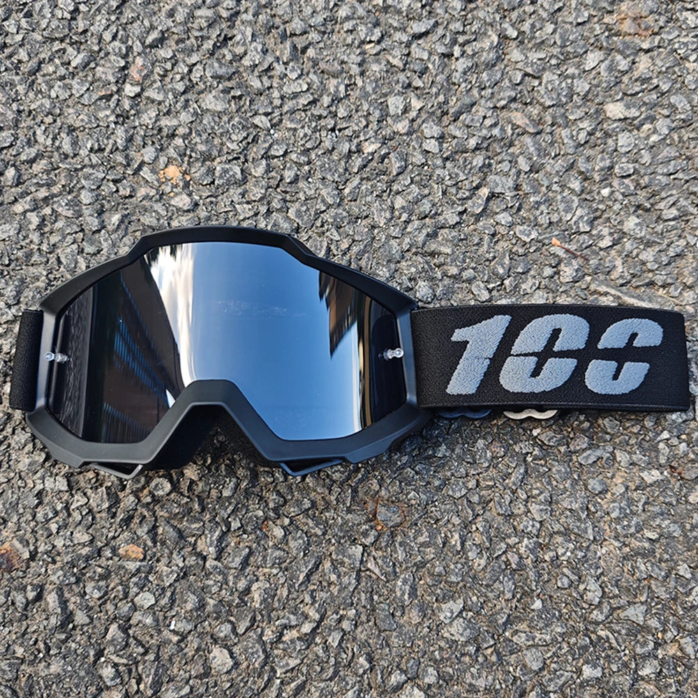 Gafas de Motocross MX Todoterreno, Antipolvo, Antiviento, con Lentes de PC para Casco de Carreras de Motocross