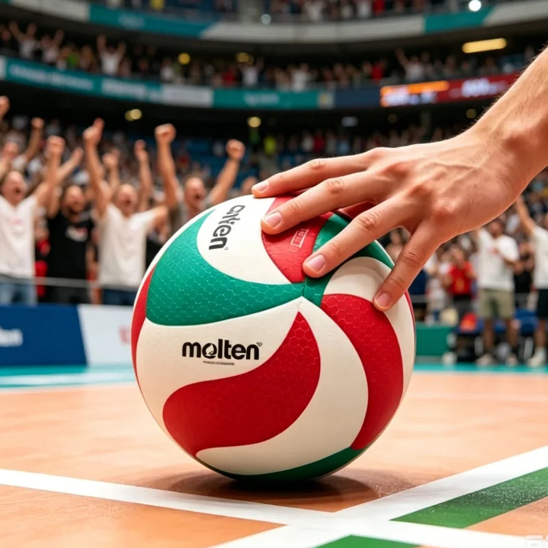 Balón de Voleibol Molten 4500/5000, Tamaño Estándar 5, PU, Oficial para Competición y Entrenamiento, para Uso en Interiores y Exteriores