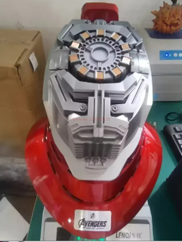 Casco Original de Iron Man MK5 de Avengers 1:1, Máscara Eléctrica Transformable con Activación por Voz, Coleccionable, para Regalo