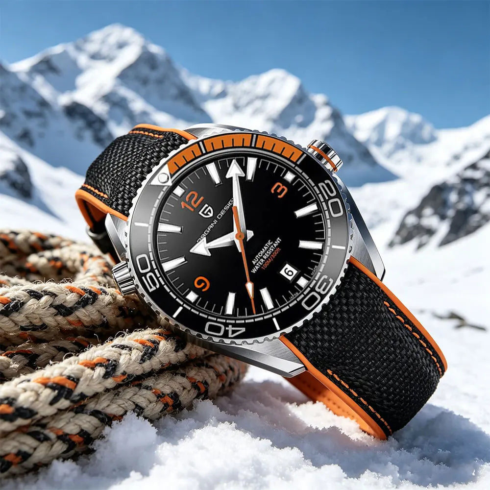 Reloj Pagani Design PD-1679 para hombre, nuevo, movimiento japonés 8215, reloj mecánico, cristal de zafiro, resistente al agua 100M, reloj de pulsera automático
