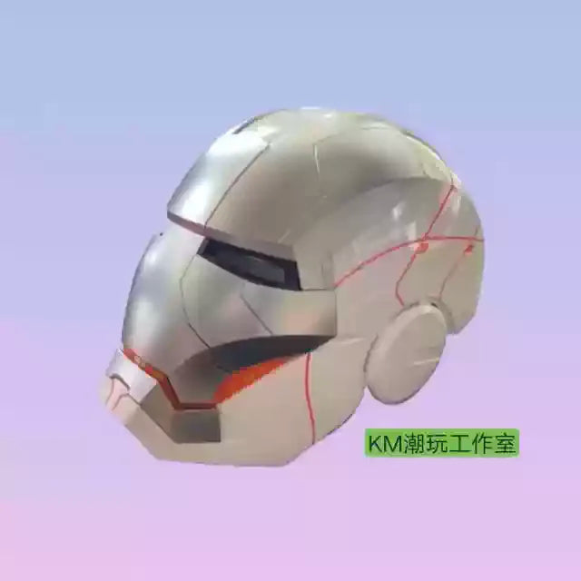 Casco de Iron Man MK5 1:1, activable por voz, deformable, máscara de cosplay, modelo de superhéroe de Marvel, juguete de regalo para niños, fanáticos y coleccionistas