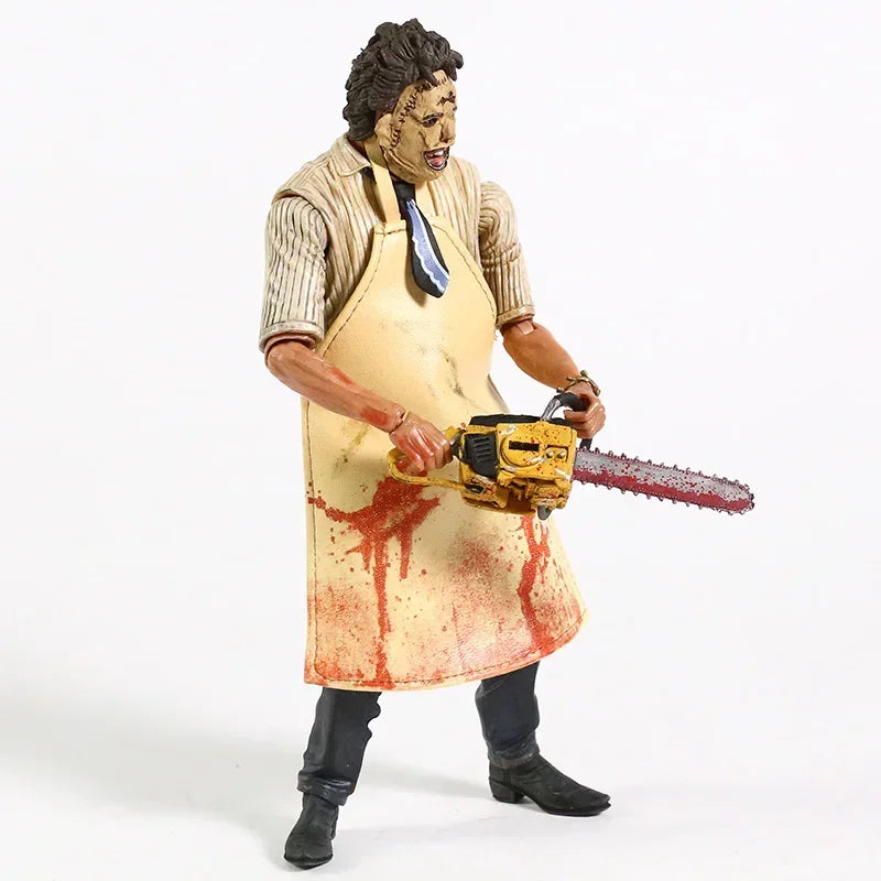 Figura de Acción de Leatherface, Modelo Coleccionable, Juguete de Película de Terror de Halloween