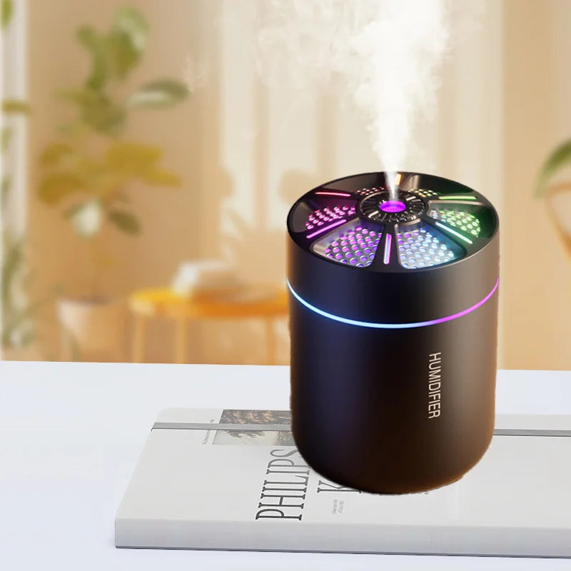 Mini humidificador de aire de 180 ml, difusor de aromaterapia, pulverizador de aceites esenciales para aromaterapia, humidificador silencioso para el hogar, el dormitorio o el coche.