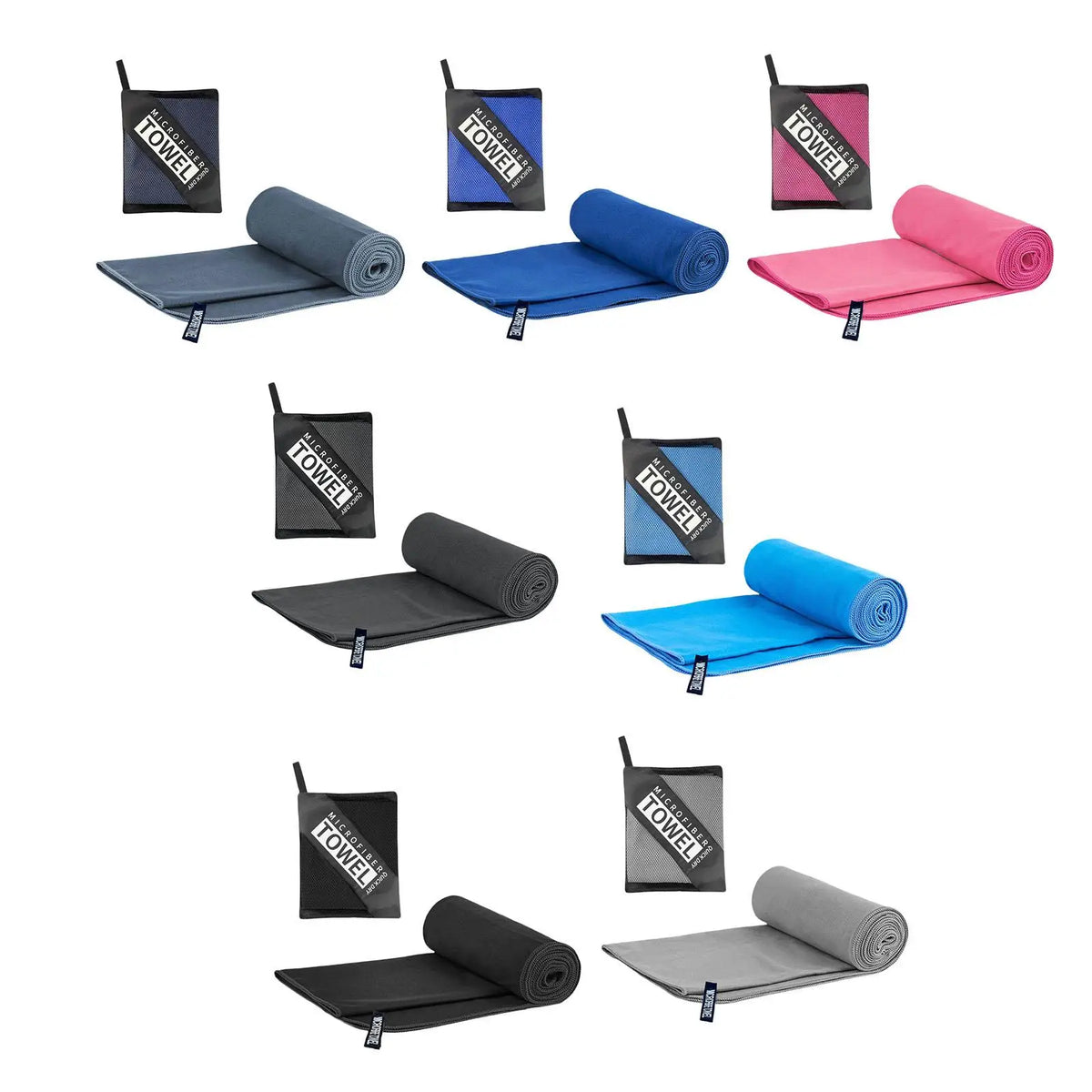 Toalla de secado rápido para el gimnasio, viajes, acampada, ligera, absorbente del sudor, de poliéster, ideal para deportes, entrenamiento, natación, senderismo, portátil y suave.