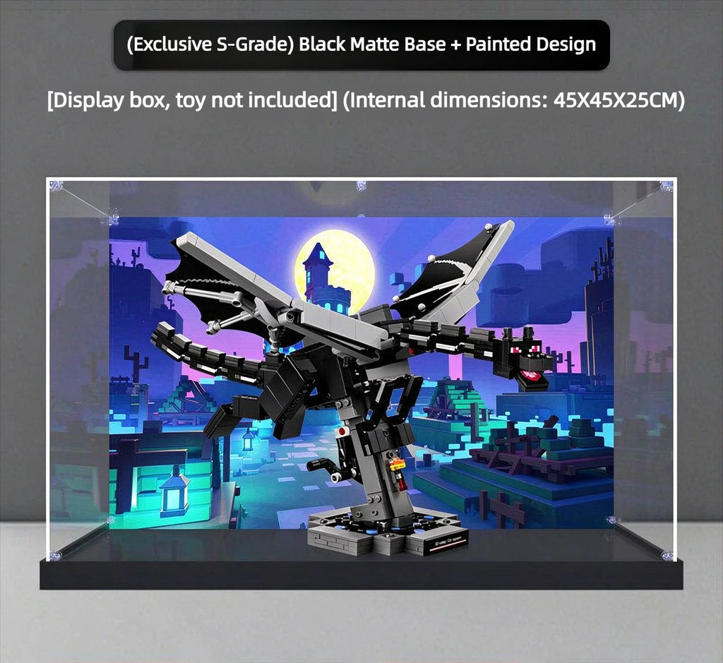 Vitrina de acrílico adecuada para bloques de construcción Lego 21595 Dragon, transparente y a prueba de polvo, expositor para el modelo de bloques 21595, juguete no incluido