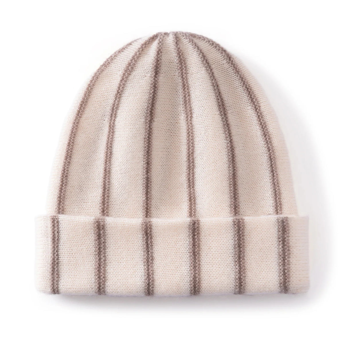 Gorro de cachemira de calidad para mujer/hombre, de doble capa, grueso y cálido para invierno, unisex, para esquiar al aire libre, gorro de punto con diseño patchwork y borde doblado.