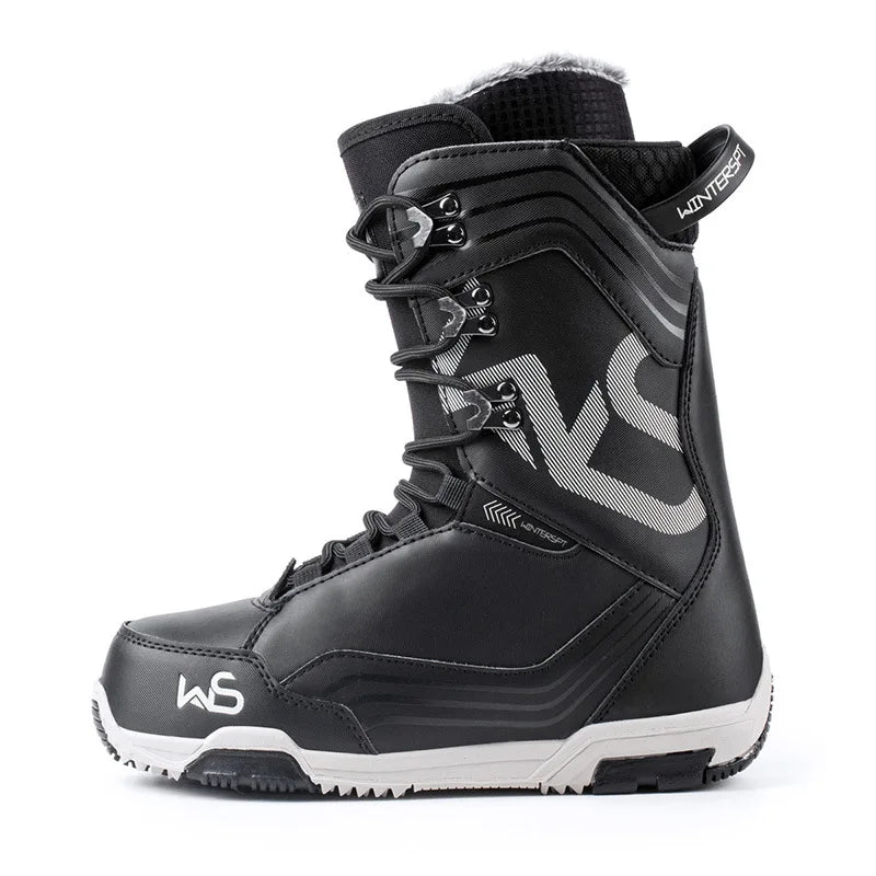 Botas de Snowboard Todoterreno, Impermeables, para Hombre y Mujer, con Grabado de Flores Planas