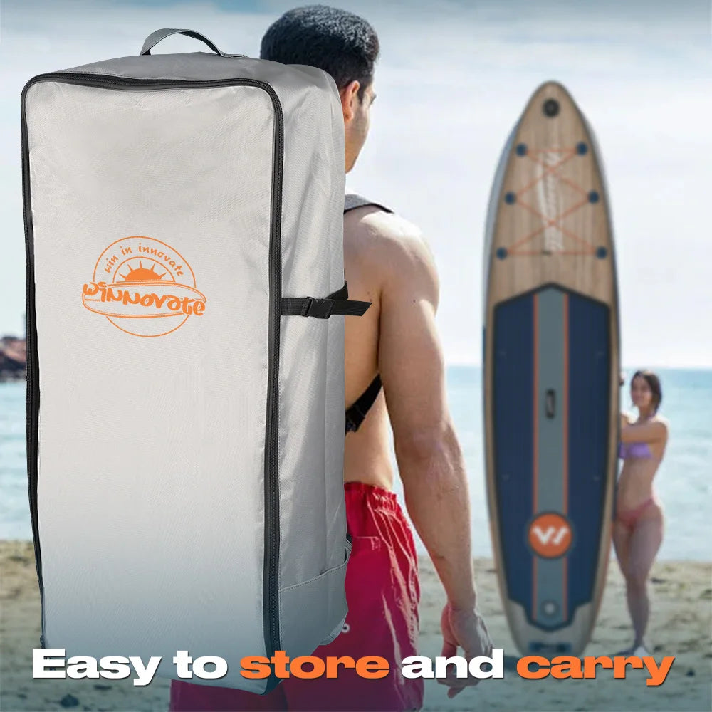 WNOVA W008 Tabla de Paddle Inflable Ultraligera 335*84*15 cm, Material PVC, Deportes Acuáticos para Adultos, Yoga, Pesca, Viajes, Surf, Tabla de Paddle Antideslizante