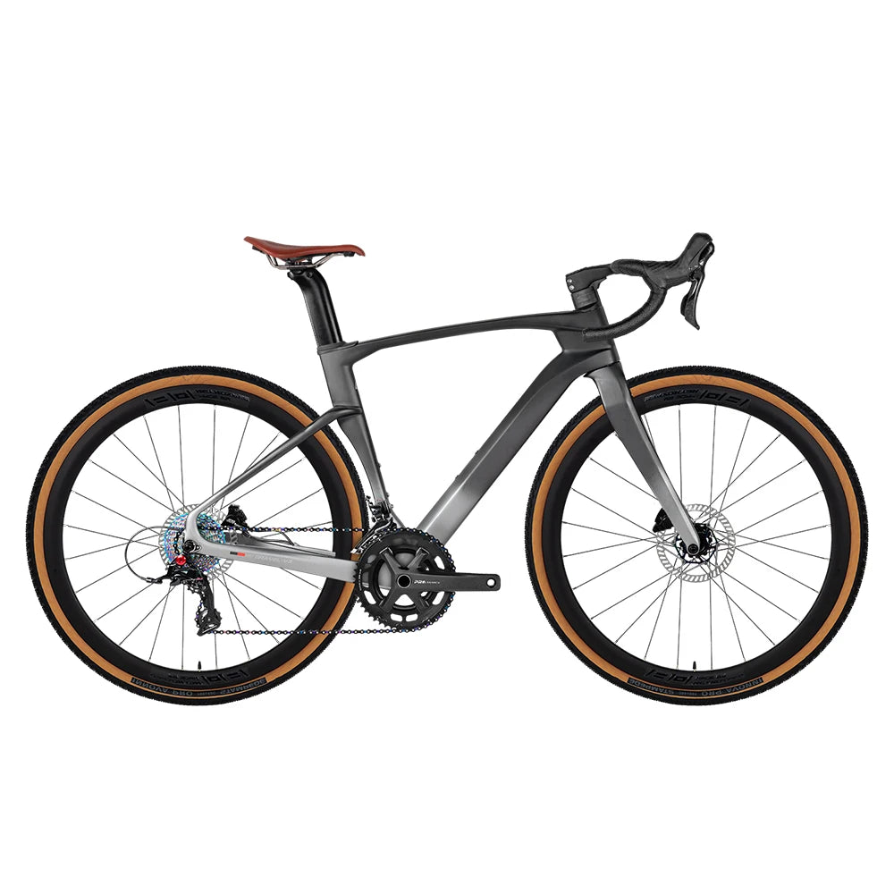 Bicicleta de gravel para carretera TWITTER de carbono, 24 velocidades, cuadro de fibra de carbono, frenos de disco hidráulicos, bicicleta de montaña, bicicleta urbana unisex para todo terreno