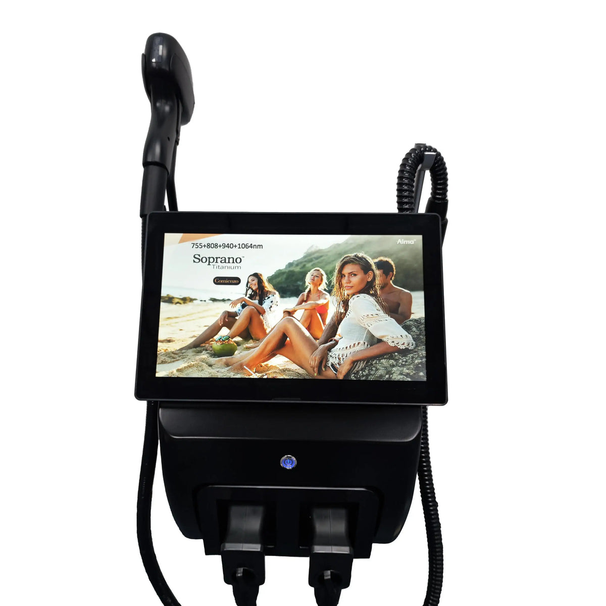 Máquina Láser Pico Profesional 2 en 1 |   Longitud de onda de 755nm y 1064nm para Eliminación de Tatuajes y Depilación Permanente |   Sistema de Enfriamiento por Hielo