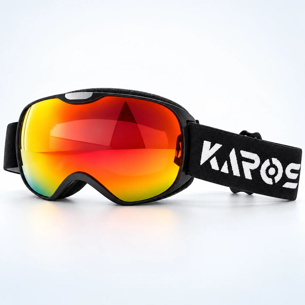 Gafas de esquí para niños, con doble capa, tratamiento antivaho, protección UV400, resistentes al viento, para deportes de invierno, esquí al aire libre, para niños y niñas.