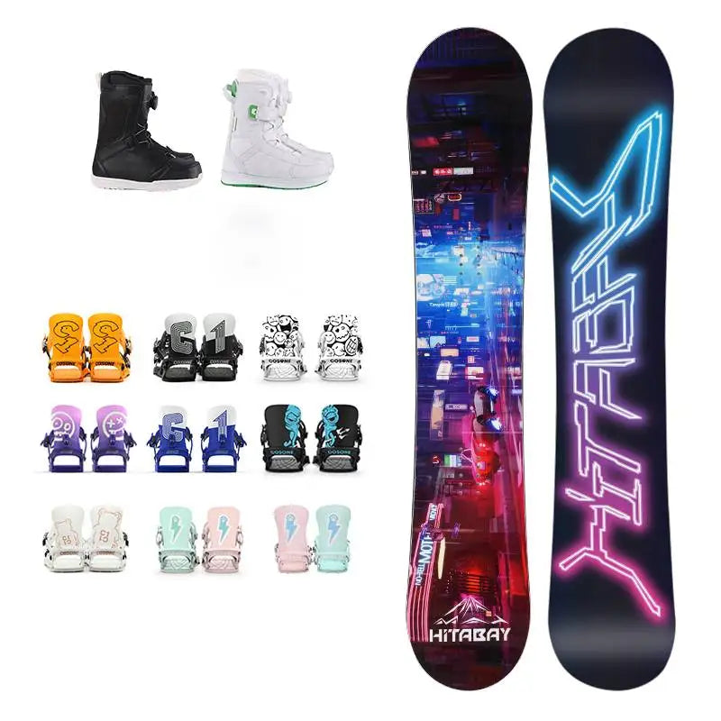 Equipo de Esquí: Snowboard con Fijaciones y Botas, Precio de Fábrica, Personalizable