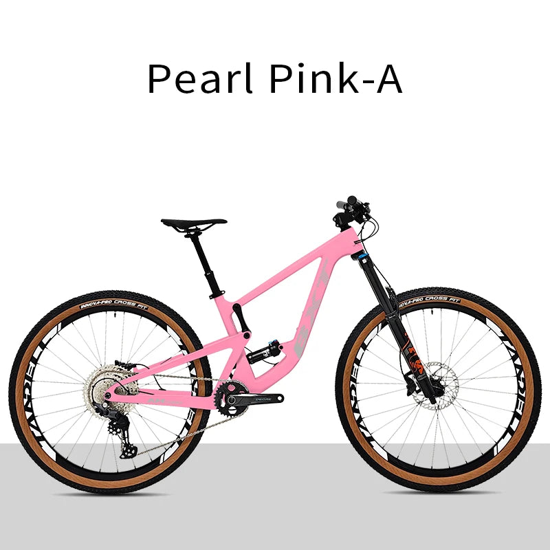Bicicleta de montaña BXT de doble suspensión, cuadro de fibra de carbono, rodada 29, compatible con horquilla de 160mm de recorrido, eje Boost y tubo de sillín con suspensión