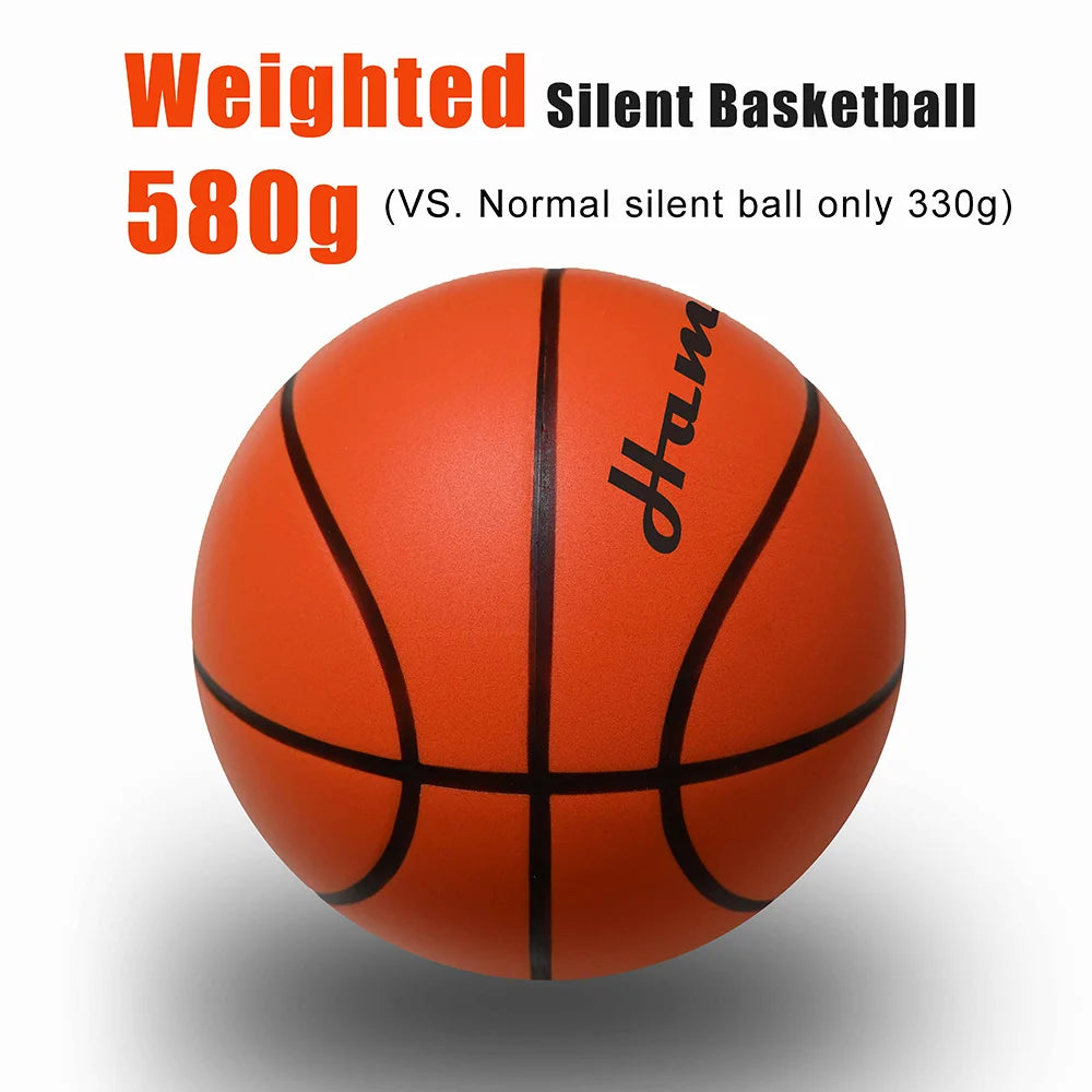 Baloncesto silencioso de 580G, drible silencioso, tamaño interior, 7-29,5 pulgadas, espuma de PU, baloncesto sin aire, rebote silencioso, 90% de baloncesto Real