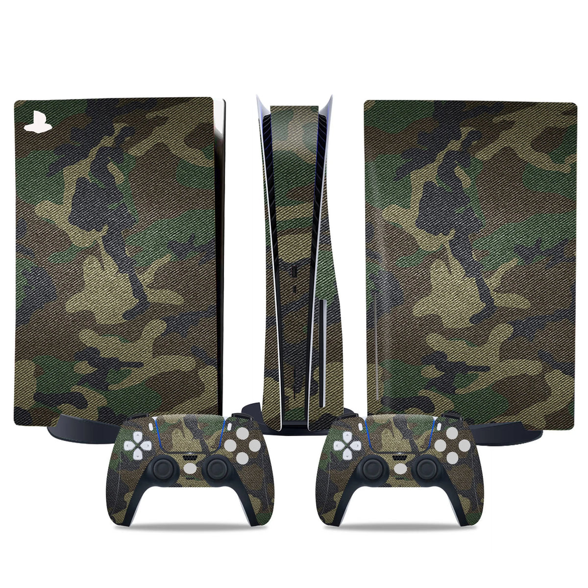 Pegatina para consola PS5 con disco y 2 mandos, vinilo adhesivo decorativo para la cubierta de la consola