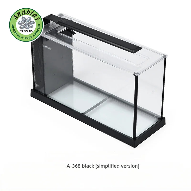 Anobi household full set of landscaping smart small desktop ecological tank aquarium ultra-white glass fish tank A368