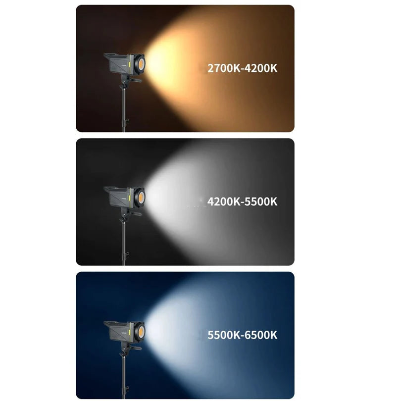 Luz de vídeo con montaje en V de 200W con Control inalámbrico CRI 95+ 2700K-6500K 220V lámpara solar lámpara Bowens COB fotografía interior y exterior