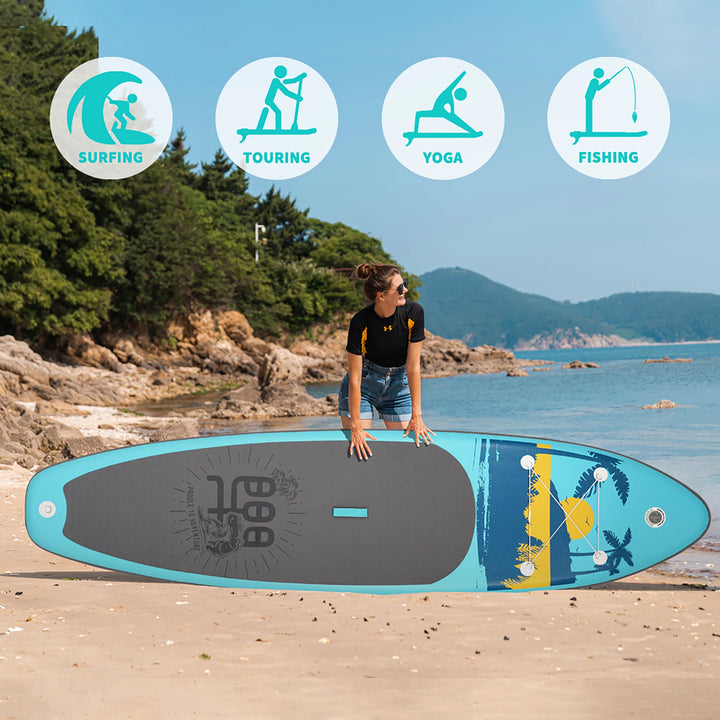 Tabla de SUP Inflable Funwater 335/350cm, Tecnología de Sellado Térmico, Kit Completo de Accesorios, Pala de Doble Punta, Stock Local en la UE