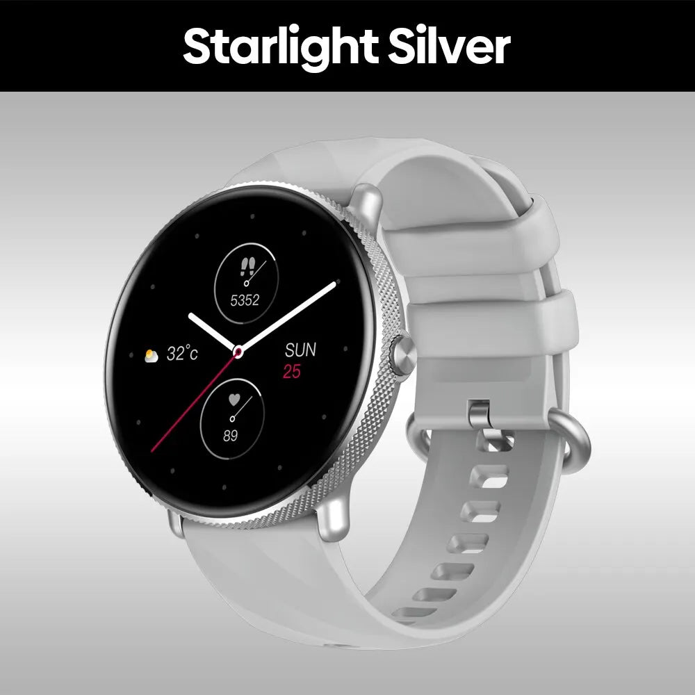 Zeblaze GTR 3 Pro Voice Calling Smart Watch 1.43" AMOLED Display 316L Stainless Steel Frame Fitness Tracking Smartwatch
