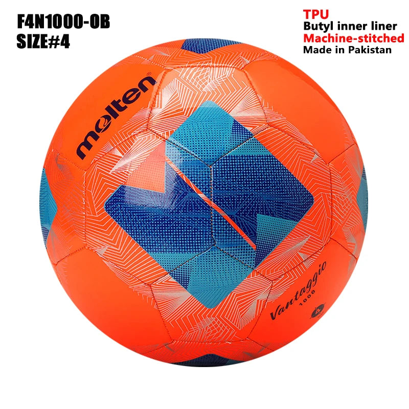 Balones de Fútbol Molten 2027, Tamaño Estándar 5 y 4, Alta Calidad, para Deportes de Equipo al Aire Libre, Partidos, Entrenamientos de Fútbol