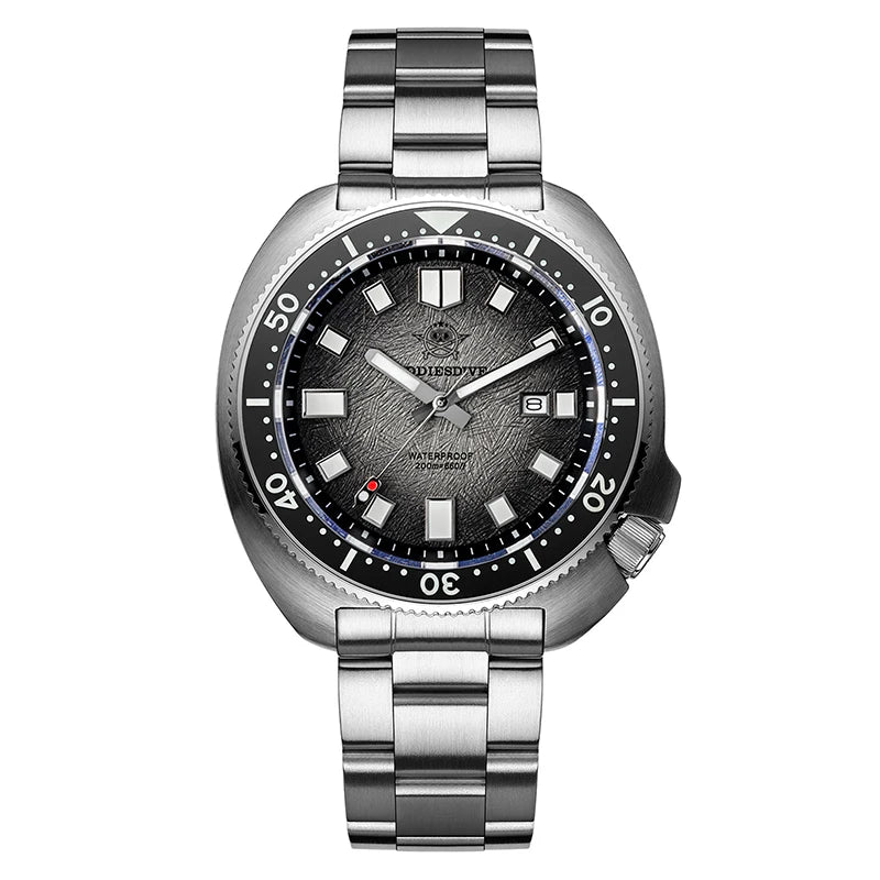 Reloj de hombre ADDIESDIVE, nuevo, de lujo, con cristal de zafiro, bisel de cerámica, revestimiento antirreflejo, resistente al agua 200 m, luminoso, reloj de pulsera de cuarzo para buceo AD2511
