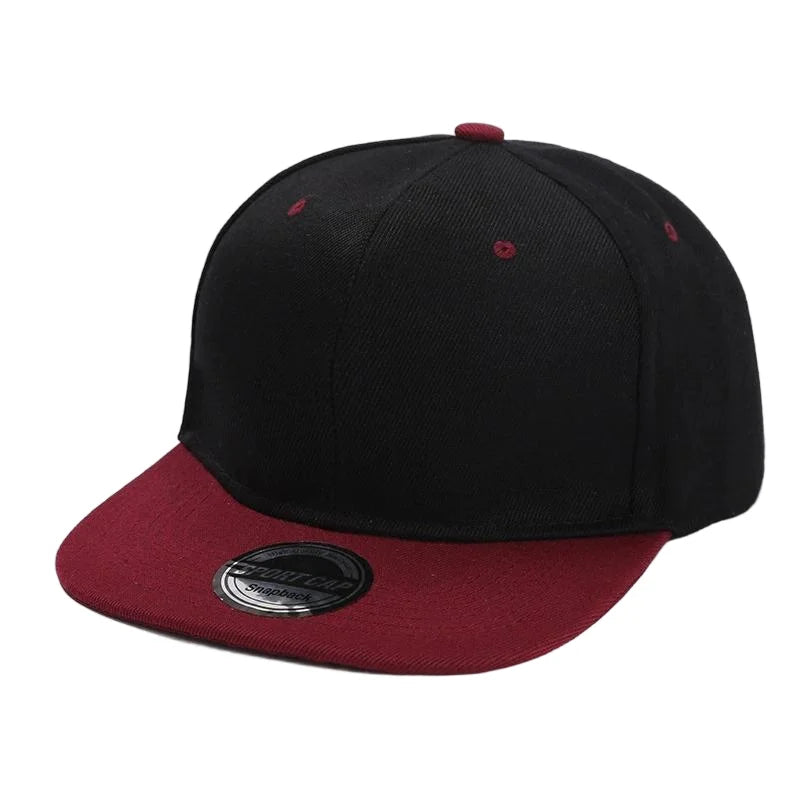 Gorra de béisbol de estilo hip-hop para hombre, tendencia coreana, moda urbana, versátil, color negro, para actividades al aire libre, baile urbano, de ala plana.