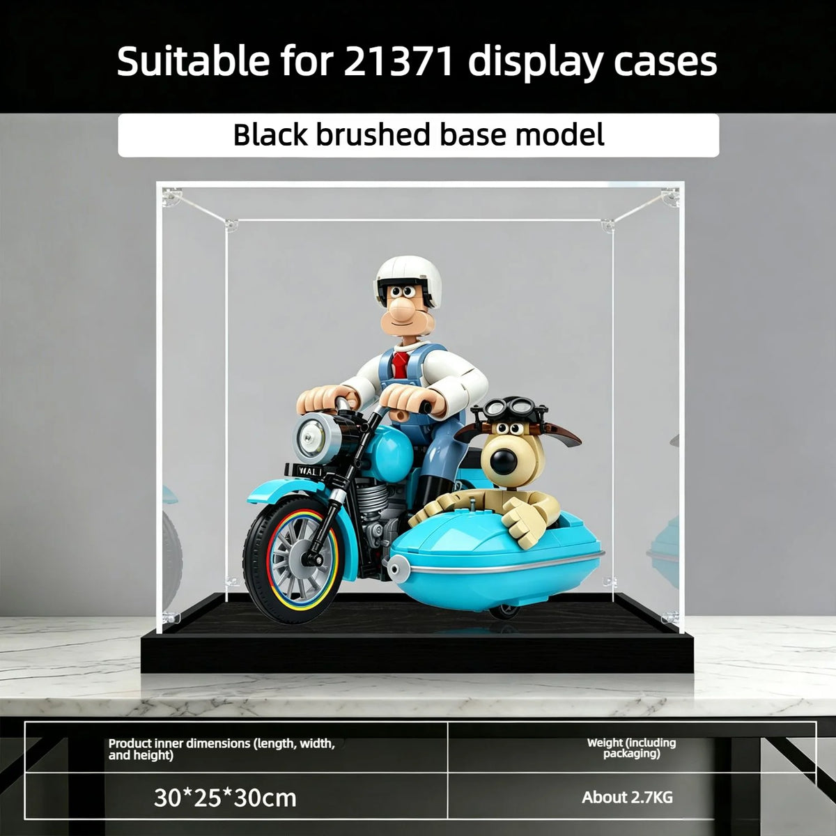 Vitrina de acrílico de 3 mm para LEGO 21371, caja de almacenamiento, organizador de acrílico transparente para 21371, caja de exhibición para modelos coleccionables