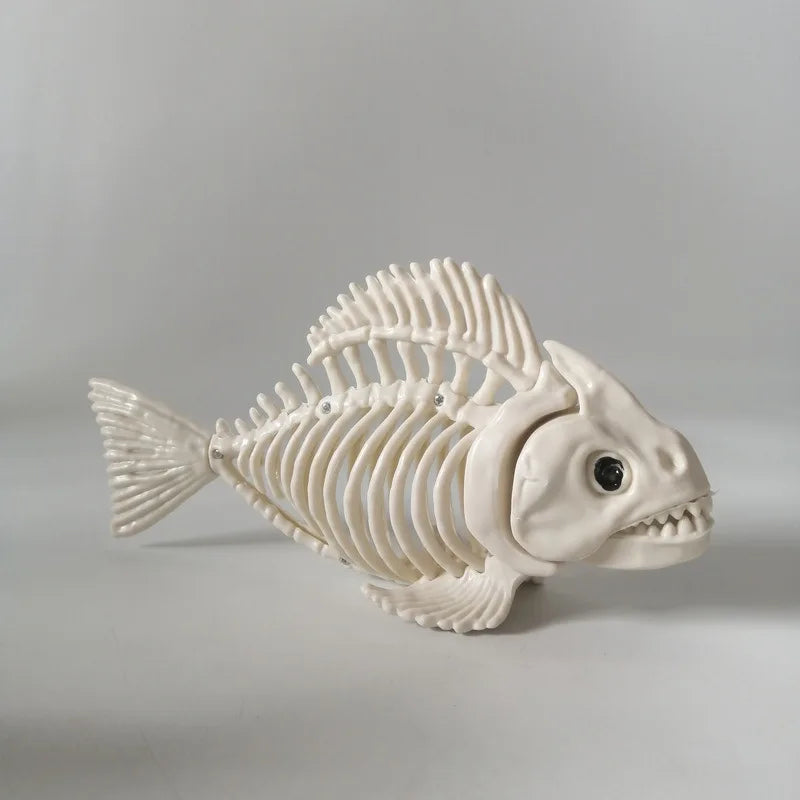 Decoraciones de Halloween: Esqueletos Realistas con Murciélagos y Escorpiones, Huesos de Animales de Plástico para Casas Encantadas, Bares y Bromas