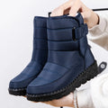 Botas de Mujer 2026, Botas de Nieve Impermeables para Invierno, Botas Cálidas de Piel para Mujer, Zapatos de Algodón, Botines Negros para Mujer
