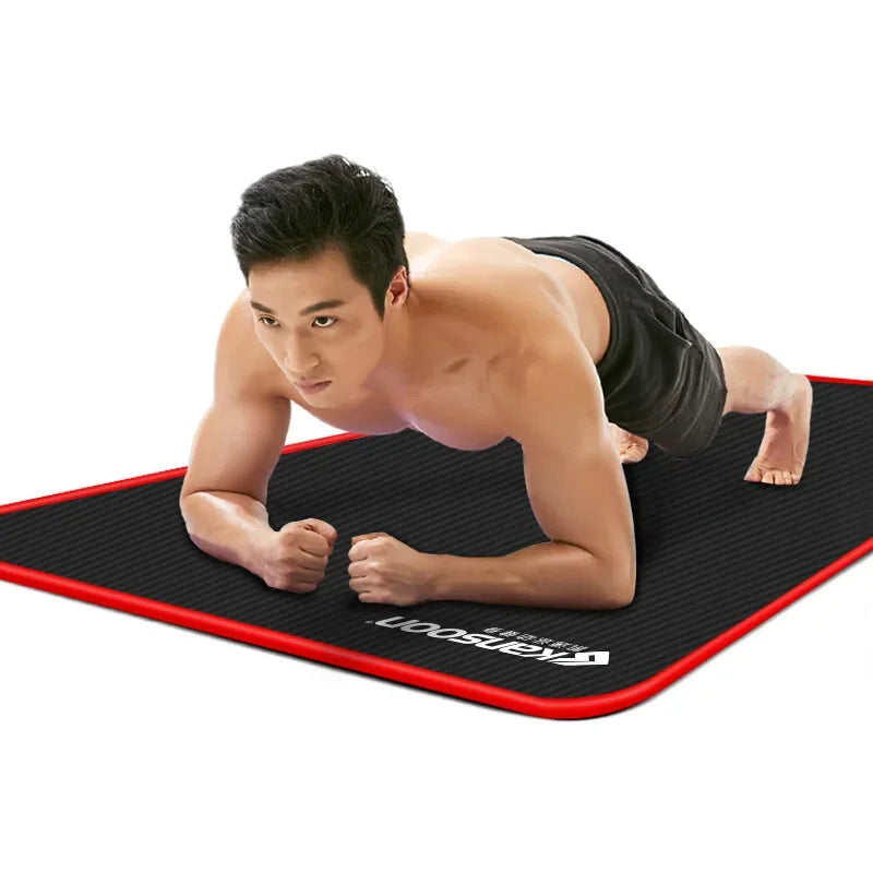 Estera de Yoga de 10mm Extra gruesa 1830*610mm NRB estera de almohada antideslizante para hombres y mujeres Fitness insípido gimnasio almohadillas de ejercicio estera de Yoga Pilates