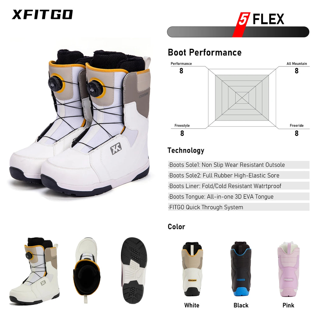 Juego completo de snowboard con fijaciones y botas